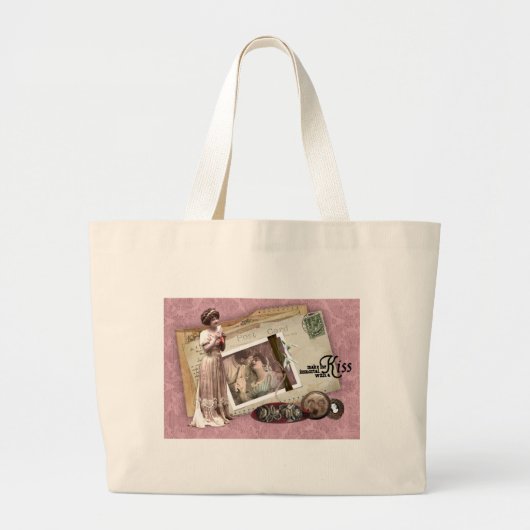Victoriaans Romantische liefdesbrieven Grote Tote Bag (Voorkant)