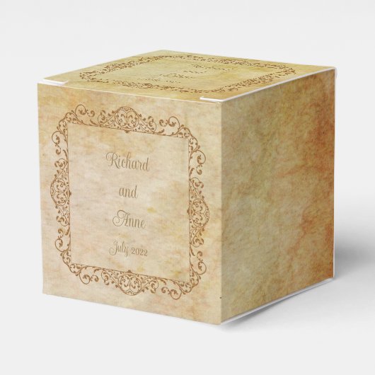  Victoriaans Romantische sprookjesbruiloft Bedankdoosjes (Voorkant Zijde)