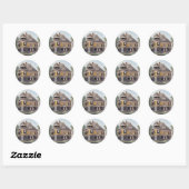 Victoriaans Ronde Sticker (Vel)