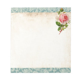 Victoriaans Roos en Damask Notitieblok