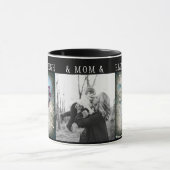 Victoriaans Roos Ephemera Monogram Mok (Midden)