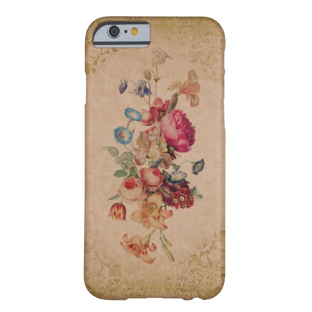  Victoriaans  Roos Floral Phone Case (Achterkant)