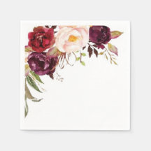 Victoriaans Roos Garden Elegant Paper Napkin