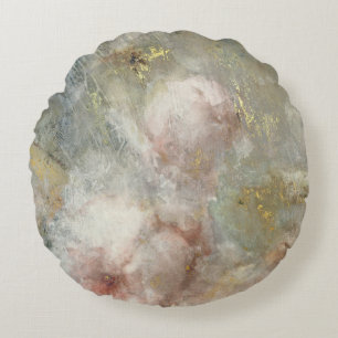  Victoriaans Roos met gouden accenten Rond Kussen