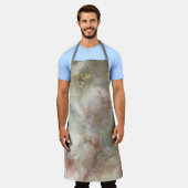 Victoriaans Roos met gouden accenten Schort (Gedragen)