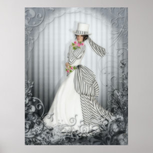 Victoriaans Roos Poster