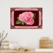 Victoriaans Roos Poster (Keuken)