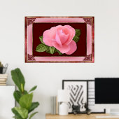 Victoriaans Roos Poster (Thuiskantoor)