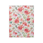 Victoriaans Roos Reverie: Klassieke Floral Patrone Notitieblok (Gedraaid)