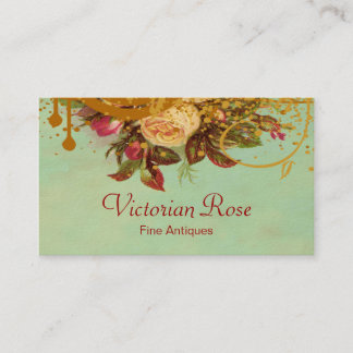 Victoriaans Roos-swirls & Splatter Standard Biz-ka Visitekaartje