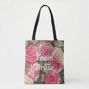 Victoriaans Roos Tuin - Wedding Bouquet Draagtas
