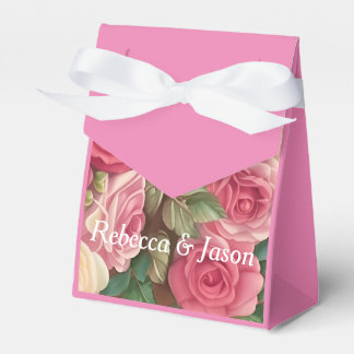 Victoriaans Roos Tuin - Wedding Bouquet Favor Box Bedankdoosjes