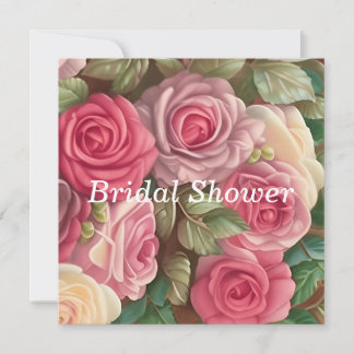 Victoriaans Roos Tuin - Wedding Bouquet Kaart