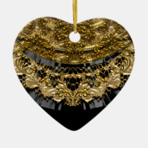 Victoriaans rouw keramisch ornament