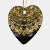 Victoriaans rouw keramisch ornament (Links)