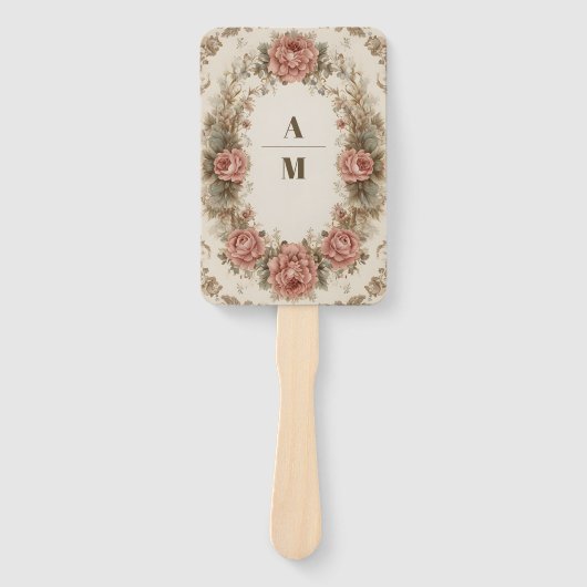 Victoriaans Royal Elegance bruiloft Handwaaier (Voorkant)