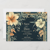 Victoriaans Royal Elegance bruiloft Save The Date (Voorkant)