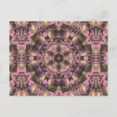 Victoriaans roze Antiek Briefkaart (Achterkant)