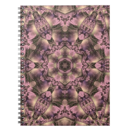 Victoriaans roze Antiek Notitieboek (Voorkant)