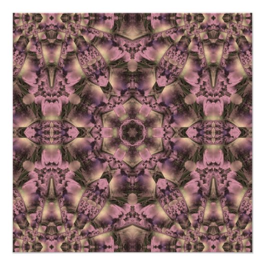 Victoriaans roze Antiek Perfect Poster (Voorkant)