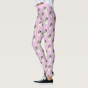  Victoriaans Roze Cameo Pattern Yoga Leggings