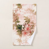  Victoriaans Roze Floral Chic Pattern Bad Handdoek (Handdoek)