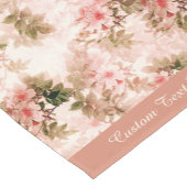 Victoriaans Roze Floral Speciaal Korte Tafelloper (Hoek)