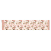 Victoriaans Roze Floral Speciaal Korte Tafelloper (Horizontaal)
