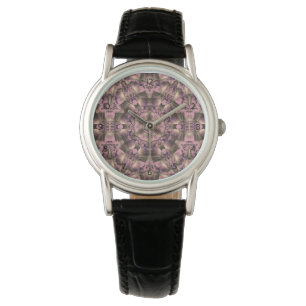 Victoriaans roze Mauve Elegant Horloge