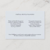 Victoriaans Roze Rozen Event Planner Visitekaartje (Achterkant)