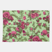 Victoriaans roze rozen theedoek (Horizontaal)