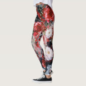 Victoriaans Rozen Grieks-witte zwarte yoga Leggings (Links)