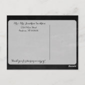 Victoriaans Rozen Hartelijk dank Briefkaart (Achterkant)