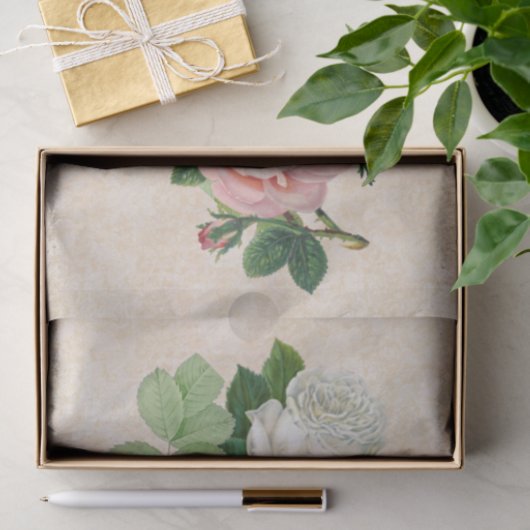 Victoriaans Rozen ontkoppeling Tissuepapier