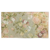 Victoriaans Rozen piloten, koningsgrootte Kussensloop (Voorkant-Links)