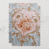 Victoriaans Rozen - Uitnodigingen / RSVP-bruiloft (Voorkant / Achterkant)