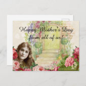 Victoriaans Rozen Vrouw deur Briefkaart (Voorkant / Achterkant)