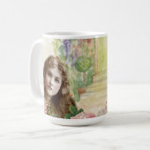 Victoriaans Rozen Vrouw Koffiemok (Voorkant links)