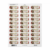 Victoriaans Rozen Woman Return Address Label (Full Sheet)