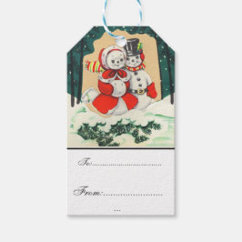 , Victoriaans, rustiek, kerst, patroon, Cadeaulabel