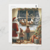 Victoriaans rustieke kerst Kaart (Voorkant / Achterkant)