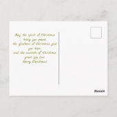 Victoriaans rustieke kerst Kaart (Achterkant)