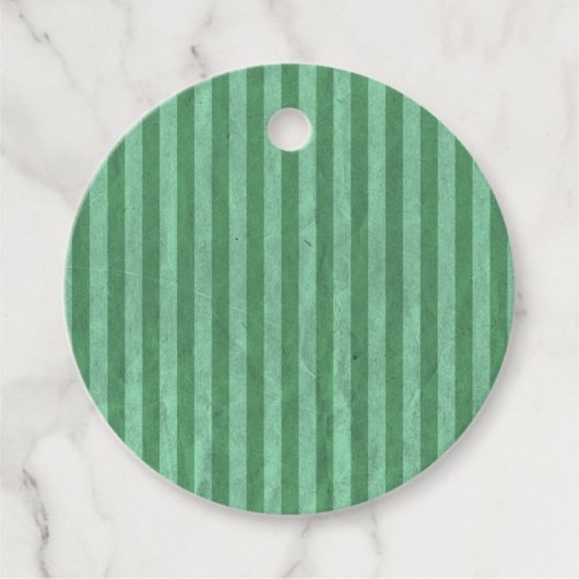 Victoriaans Sage Green Stripes Bedankjes Labels (Voorkant)