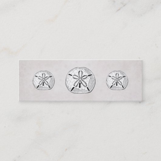  Victoriaans Sand Dollar Visitekaartje (Voorkant)