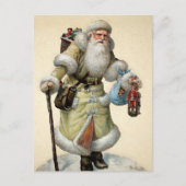 Victoriaans Santa Briefkaart (Voorkant)