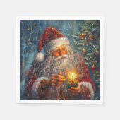 Victoriaans Santa Christmas Cocktail servetten (Voorkant)