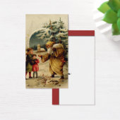 Victoriaans Santa Gift Kaart (Bureau)