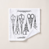 Victoriaans schaarser elegant bad handdoek (Wasdoekje)