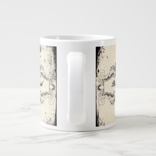 Victoriaans schedel extra grote beker (Achterkant)