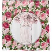 Victoriaans schoengordijn douchegordijn (Voorkant)